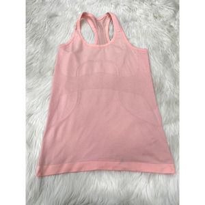 Lululemon Swiftly Tech Racerback Pop Orange Peach Pink Sz 6